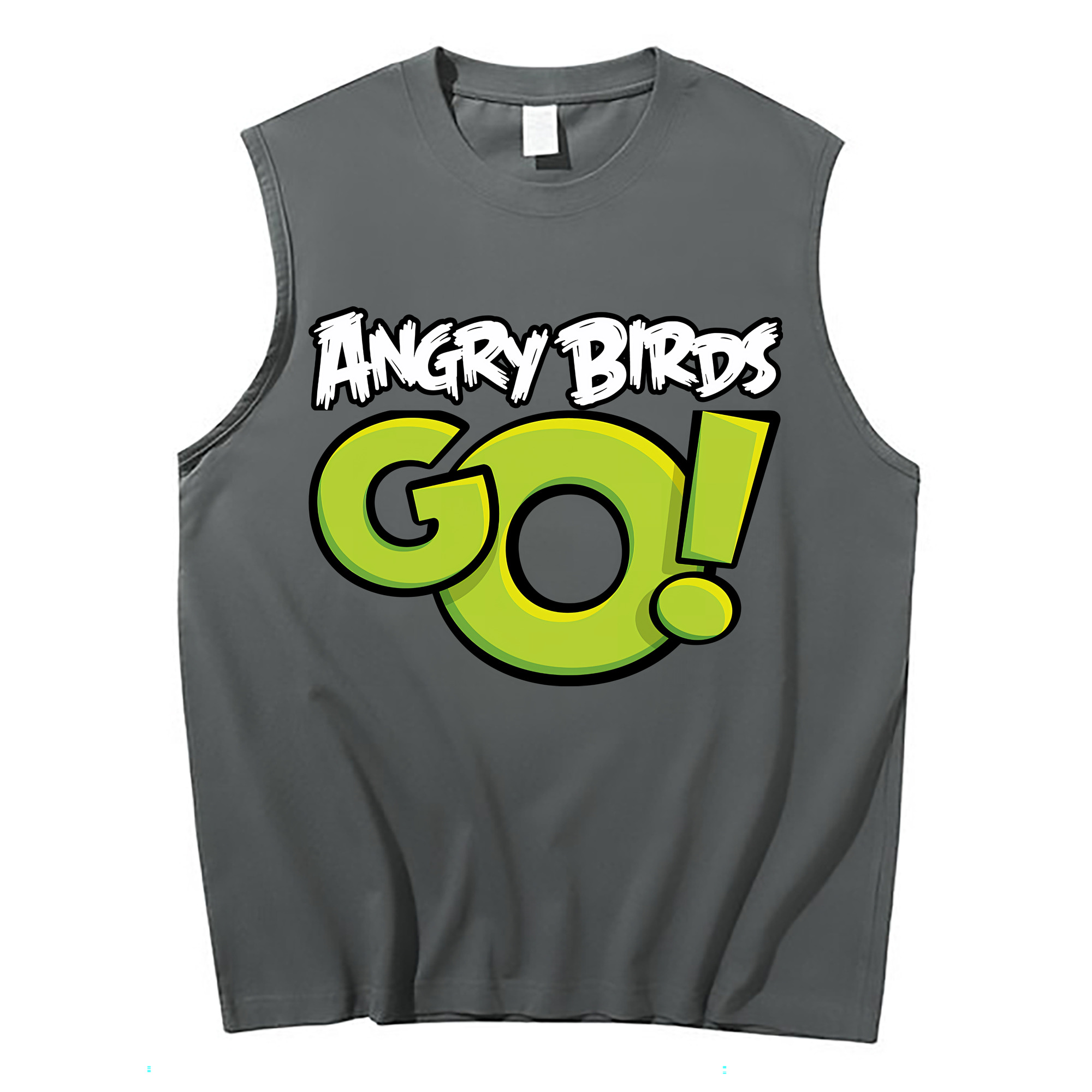 （画像用） Angry Birds アングリーバード コットン100％タンクトップ（フロントプリント）